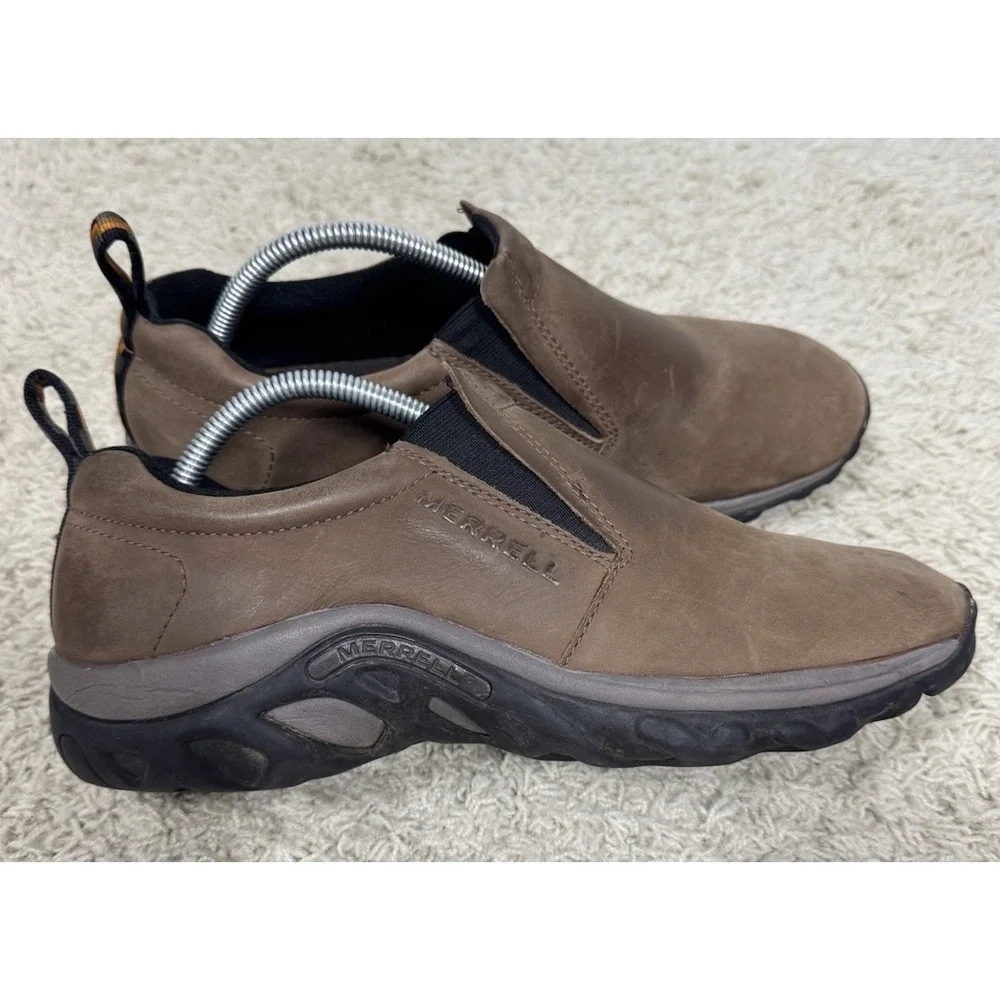 Merrell Jungle Moc Nubuck Brown Waterproof Slip-On Shoes‎ Men's Size 10 Outdoors